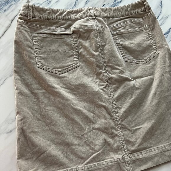 Plus size J JILL tan corduroy skirt size 18 - Picture 9 of 12